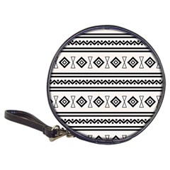 Black And White Aztec Classic 20-cd Wallets by tmsartbazaar