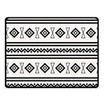 Black And White Aztec Fleece Blanket (Small) 50 x40  Blanket Front