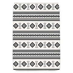 Black And White Aztec Removable Flap Cover (l) by tmsartbazaar