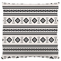 Black And White Aztec Standard Flano Cushion Case (two Sides) by tmsartbazaar