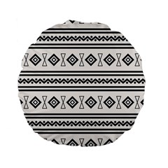 Black And White Aztec Standard 15  Premium Flano Round Cushions by tmsartbazaar