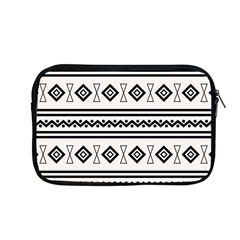 Black And White Aztec Apple Macbook Pro 13  Zipper Case by tmsartbazaar