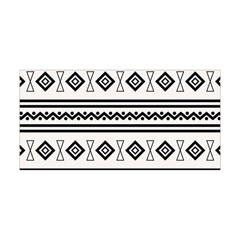 Black And White Aztec Yoga Headband by tmsartbazaar