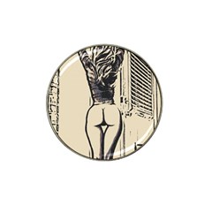 Morning My Dear    Sweet Perfection, Girl Stretching In The Bedroom Hat Clip Ball Marker by Casemiro