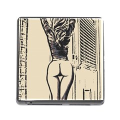 Morning My Dear    Sweet Perfection, Girl Stretching In The Bedroom Memory Card Reader (square 5 Slot) by Casemiro