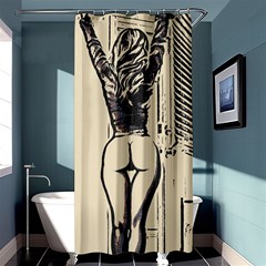 Morning My Dear    Sweet Perfection, Girl Stretching In The Bedroom Shower Curtain 36  X 72  (stall)  by Casemiro