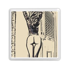 Morning My Dear    Sweet Perfection, Girl Stretching In The Bedroom Memory Card Reader (square) by Casemiro