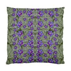 Flowers Everywhere And Anywhere In A Collage Standard Cushion Case (one Side) by pepitasart