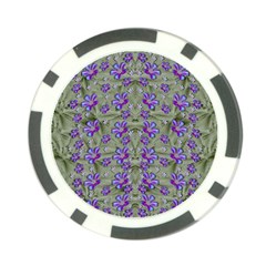 Flowers Everywhere And Anywhere In A Collage Poker Chip Card Guard (10 Pack) by pepitasart