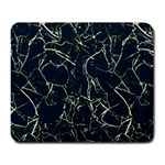 Neon Silhouette Leaves Print Pattern Large Mousepads Front