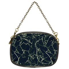 Neon Silhouette Leaves Print Pattern Chain Purse (one Side) by dflcprintsclothing