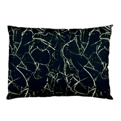 Neon Silhouette Leaves Print Pattern Pillow Case by dflcprintsclothing