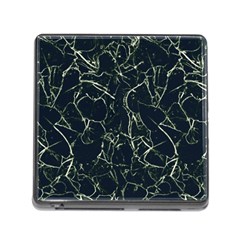 Neon Silhouette Leaves Print Pattern Memory Card Reader (square 5 Slot) by dflcprintsclothing