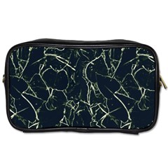 Neon Silhouette Leaves Print Pattern Toiletries Bag (one Side) by dflcprintsclothing