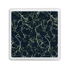 Neon Silhouette Leaves Print Pattern Memory Card Reader (square) by dflcprintsclothing