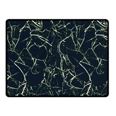 Neon Silhouette Leaves Print Pattern Double Sided Fleece Blanket (small)  by dflcprintsclothing