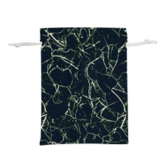 Neon Silhouette Leaves Print Pattern Lightweight Drawstring Pouch (l) by dflcprintsclothing