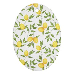 Lemons Ornament (oval) by Angelandspot