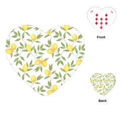 Lemons Playing Cards Single Design (heart)