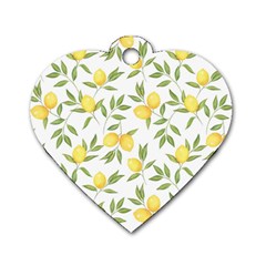 Lemons Dog Tag Heart (one Side)