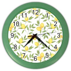 Lemons Color Wall Clock by Angelandspot