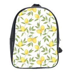 Lemons School Bag (large) by Angelandspot