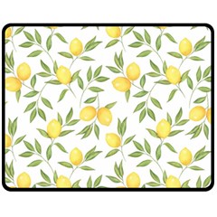 Lemons Fleece Blanket (medium)  by Angelandspot