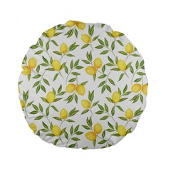 Lemons Standard 15  Premium Flano Round Cushions