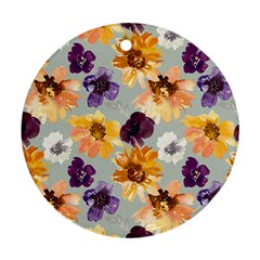 Floral Beauty Ornament (Round)