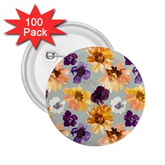 Floral Beauty 2.25  Buttons (100 pack) 