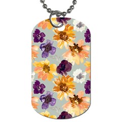 Floral Beauty Dog Tag (Two Sides)