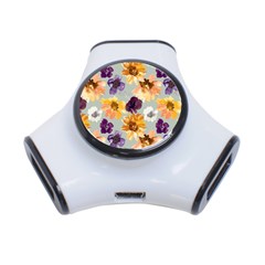 Floral Beauty 3-Port USB Hub