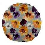 Floral Beauty Large 18  Premium Round Cushions Front