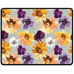 Floral Beauty Double Sided Fleece Blanket (Medium) 