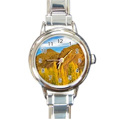 El Leoncito National Park, San Juan Province, Argentina Round Italian Charm Watch by dflcprintsclothing