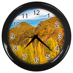 El Leoncito National Park, San Juan Province, Argentina Wall Clock (black) by dflcprintsclothing