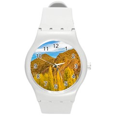 El Leoncito National Park, San Juan Province, Argentina Round Plastic Sport Watch (m) by dflcprintsclothing