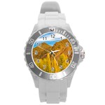 El Leoncito National Park, San Juan Province, Argentina Round Plastic Sport Watch (L) Front