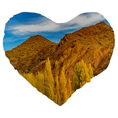 El Leoncito National Park, San Juan Province, Argentina Large 19  Premium Heart Shape Cushions by dflcprintsclothing