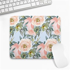 Pink Old Fashioned Roses Large Mousepads by Angelandspot