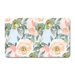 Pink Old Fashioned Roses Magnet (rectangular) by Angelandspot