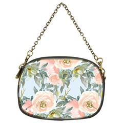 Pink Old Fashioned Roses Chain Purse (one Side)