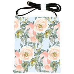 Pink Old Fashioned Roses Shoulder Sling Bag by Angelandspot