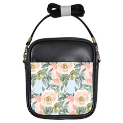 Pink Old Fashioned Roses Girls Sling Bag