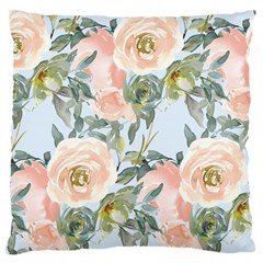 Pink Old Fashioned Roses Large Cushion Case (one Side)