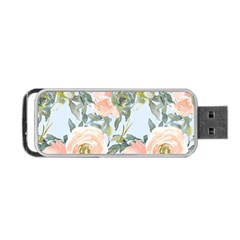 Pink Old Fashioned Roses Portable Usb Flash (one Side) by Angelandspot