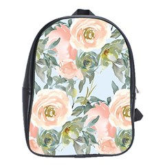 Pink Old Fashioned Roses School Bag (xl)