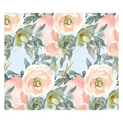 Pink Old Fashioned Roses Double Sided Flano Blanket (small)  by Angelandspot