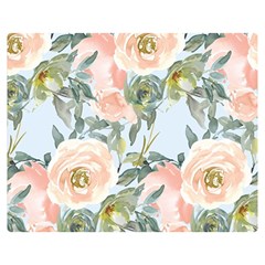 Pink Old Fashioned Roses Double Sided Flano Blanket (medium)  by Angelandspot