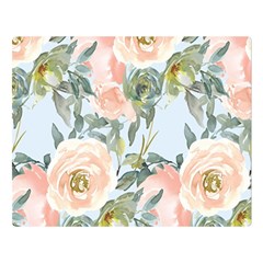 Pink Old Fashioned Roses Double Sided Flano Blanket (large)  by Angelandspot